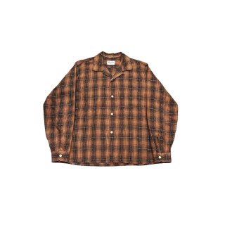 1950s!! "Shapely" Vintage cotton check shirt (Ź)