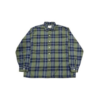 1960s!! "DONEGAL" Vintage cotton check shirt (Ź)