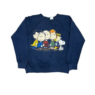 1980s made in USA print sweat shirt "peanuts"ʹŹ 