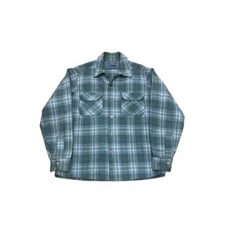 1970s!! Vintage "Pendleton" wool check shirt (Ź)