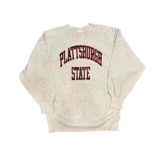 1990s vintage reverse weave  PLATTSBURGH STATE "champion" (Ź)