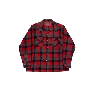 1970s!! Vintage "Pendleton" wool check shirt (Ź)