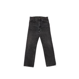 1990s!! Made in USA Levi's 505 black denim pants "" (Ź)