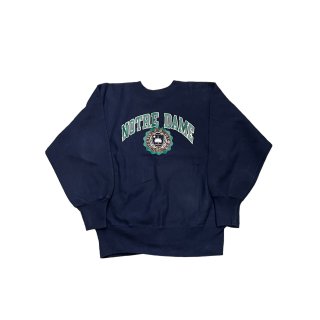 1990s!! Champion reverseweave sweat shirt "NOTRE DAME" (Ź)