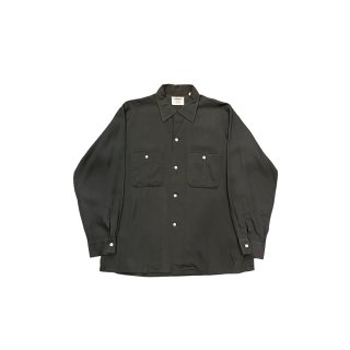 1960s!! "Arrow" Vintage blank gabardine  shirt (Ź)