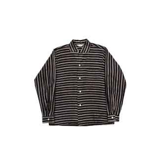 1950s!! "New Yorker"Vintage cotton stripe shirt (Ź)