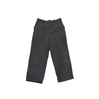 1940s!!"Head Light" Vintage black cotton trousers(Ź)