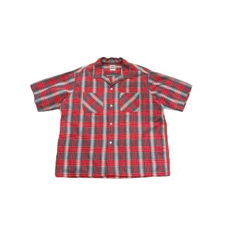 1960s!! "CAMPUS" Vintage cotton check S/S shirt (Ź)