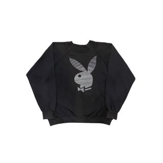  Made in USA!! 1980s "PLAYBOY" print sweat shirt (Ź)