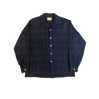 1960s!! "Viyella" Vintage wool check shirt(Ź)