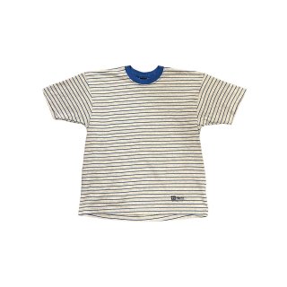 Made in USA!! 1990s HANES print T-shirt "stripe" (Ź)