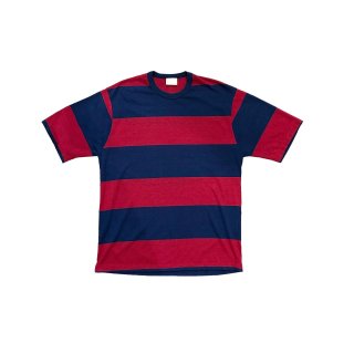 1970s!! print T-shirt "stripe" (Ź)