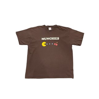 2000s!! "PACMAN" parody print T-shirt (Ź)