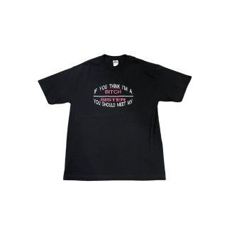 2000s!! "messenge" print T-shirt (Ź)