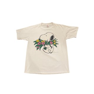 Made in USA!! 1990s "PEANUTS" print T-shirt (Ź) 