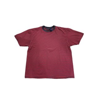 2000s!! "PURITAN" stripe print T-shirt (Ź) 