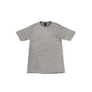 2000s!! "basic EDITIONS" stripe print T-shirt (Ź) 