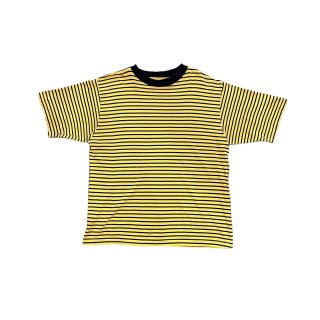 2000s!! "TREND BASICS" stripe print T-shirt (Ź) 