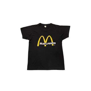 Made in USA!! 1980s McDonald logo "parody" design T-shirt (Ź) 