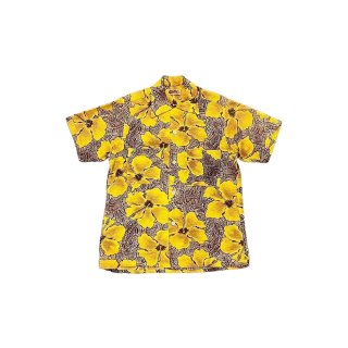 1950s!! "SHARPELY" mulch design seersucker S/S shirt (Ź) 