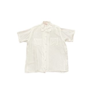 1950s!! "New Yorker" blank rayon S/S shirt (Ź) 