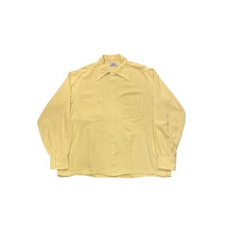 1950s!! "SKIPPER" Vintage blank rayon shirt (Ź) 