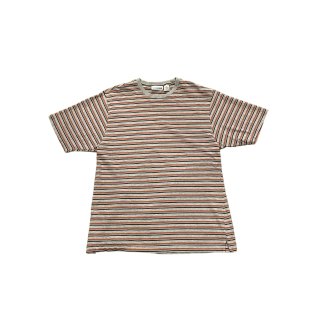 2000s!! "CANYONRIVERBLUES" stripe print T-shirt (Ź) 