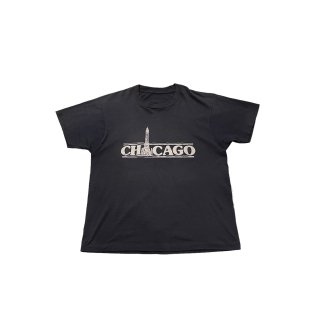 1980s!! "CHICAGO" print T-shirt (Ź) 