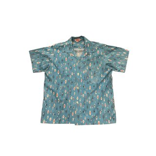 1950s!! "PILGRIM" Vintage design cotton S/S shirt (Ź) 