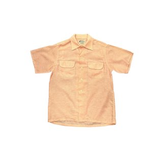 1950s!! "Marlbolo" Vintage cotton design S/S shirt (Ź) 
