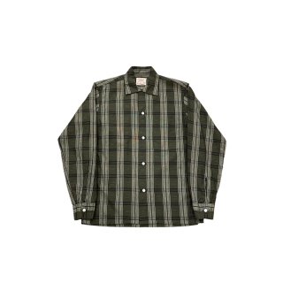 1950s!! "TOWNCRAFT" Vintage check design cotton shirt (Ź) 