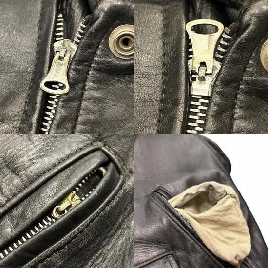 special! 1950s Kit Karson horsehide leather riders jacket BLACK