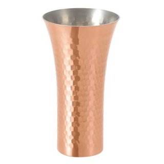 食楽工房】純銅鎚目一口ビアカップ160ml | 和モダンなデザイン - asahi-spoon