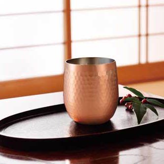 【食楽工房】純銅ロックカップ2PCセット木箱入 | 和モダンなデザインの銅製ロックカップ - asahi-spoon