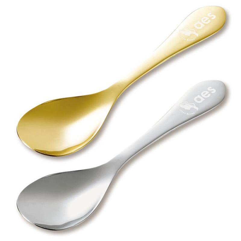 純銅製アイスクリームスプーン(ゴールド/シルバー)【名入れ可能】 | 銅の熱伝導の良さでカチカチのアイスも簡単にすくえる - asahi-spoon