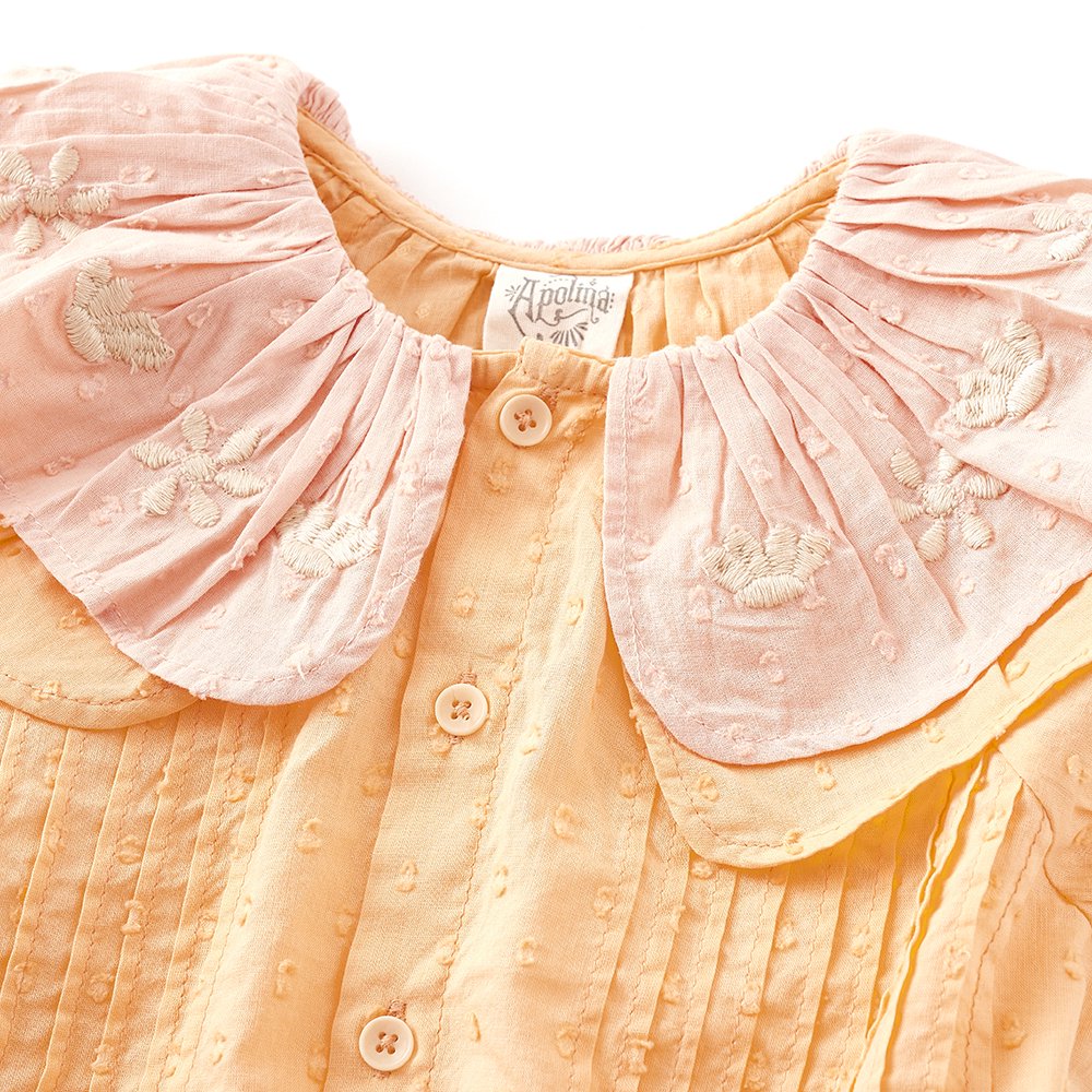 Apolina Selina Blouse(Apricot/Rose)3-5Y｜レンタル子供服のMAYLIS