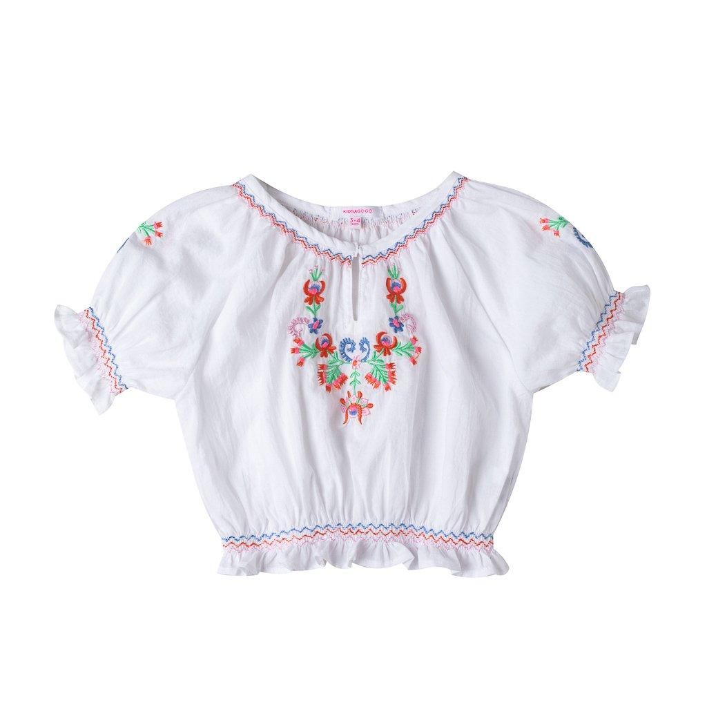 <img class='new_mark_img1' src='https://img.shop-pro.jp/img/new/icons21.gif' style='border:none;display:inline;margin:0px;padding:0px;width:auto;' />ڥ饹150%OFF KIDSAGOGO capucine top(white) 6-7Y