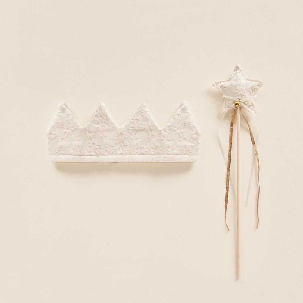 [Drop1]NORALEE CROWN & WAND(DAISY EMBROIDERY)