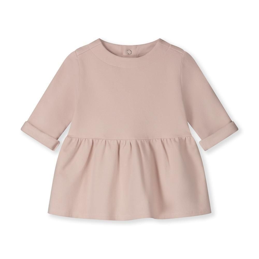 <img class='new_mark_img1' src='https://img.shop-pro.jp/img/new/icons14.gif' style='border:none;display:inline;margin:0px;padding:0px;width:auto;' />GRAY LABEL Baby Dress W/Snaps GOTS(Faded Pink)