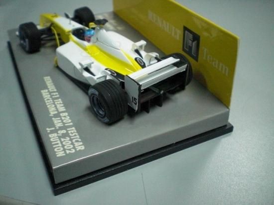 PMA ミニチャンプス 1/43 2002年 ルノー F1 チーム B201 テストカー J・バトン ＃15 - THE PALACE