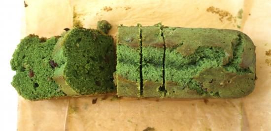 Matcha Pound Cake with Dried Fruits
