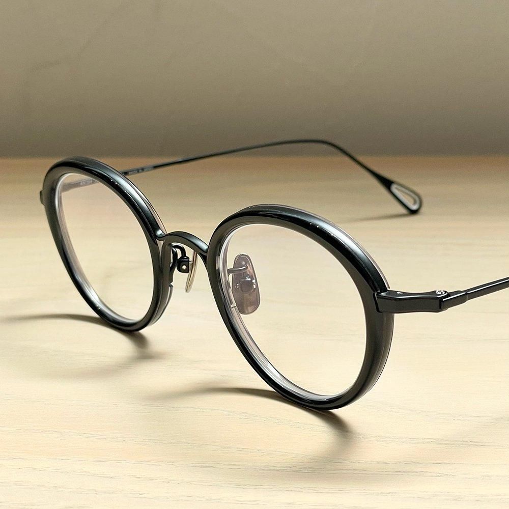 【YUICHI TOYAMA.】 U-159 V.Gertrud 01Black Yuichi Toyama - V. Gertrud (U-159) Eyeglasses | Specs Collective