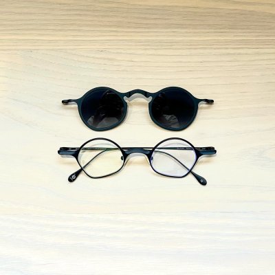 RG1924TI Black/Black(frame + clip on sunglasses)