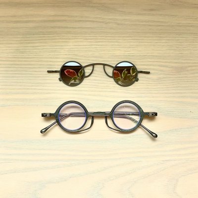 RG0105TI Jade/Bronze(frame + clip on sunglasses)