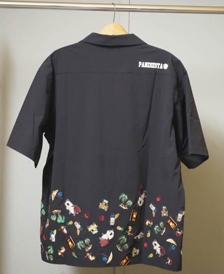 トラベルパンダ裾刺繍シャツ | PANDIESTA JAPAN - 和柄専門