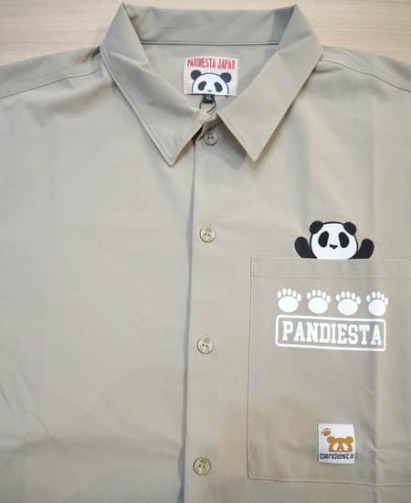 PANDIESTA JAPAN 刺繍 つなぎ L 黒 白 骨 笹の葉 PANDIESTA JAPAN 刺繍 つなぎ L 黒 白 骨 笹の葉