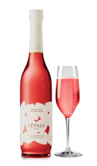 世界初】フラワースパークリング「Hana Hana Beni Petals