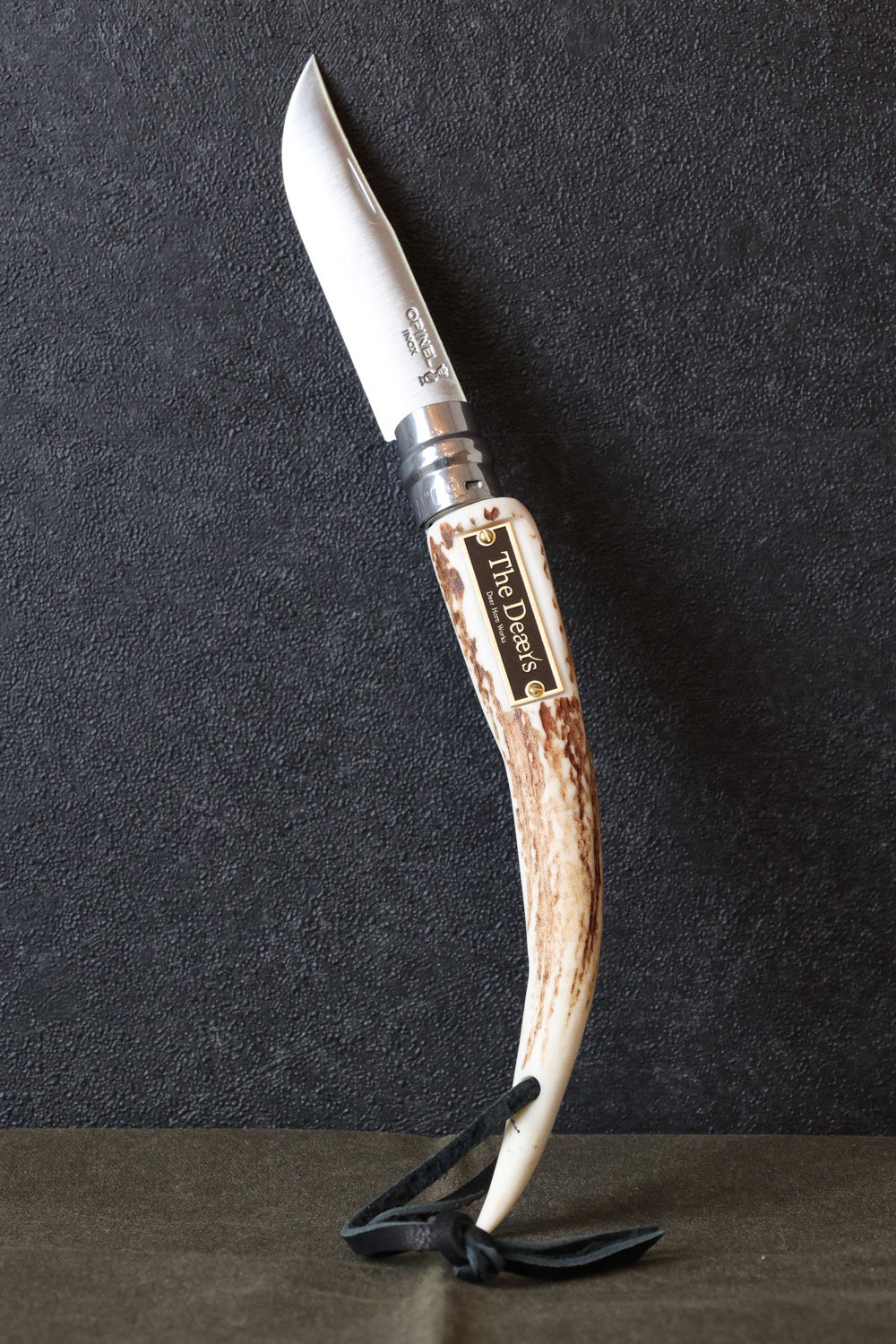 Ezo deer horn custom knife #9 - THE DEERS