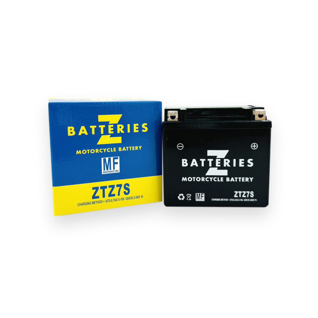ZBATTERIES（Zバッテリー）ZTZ7S（YTZ7S互換）ハイパフォーマンス メンテナンスフリー AGM バイクバッテリー - バイクパーツコム