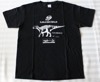 オリジナル　Tシャツ　フクイサウルス　ブラック
